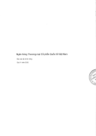 Ngân hàng Thương mại Cổ phần Quốc tế Việt Nam - Báo cáo tài ...