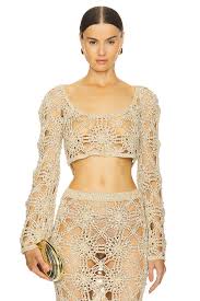retrofete Sadie Top in Metallic Gold | REVOLVE
