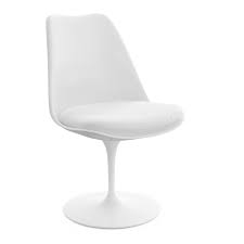 2014 eero saarinen for knoll white tulip dining arm chair 6 8 10 12 available. Knoll International Saarinen Tulip Chair Static Seat Cushion White Ivory Tonus 100 By Eero Saarinen 1955 1957 Designer Furniture By Smow Com