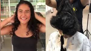Some shine hairspray can keep the glamorous curls lustrous. Long Curly Hair Cut To Curly Pixie Cut Youtube