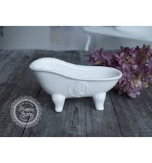 Schöne seifenschale badewanne aus porzellan, mit löchern damit die seife immer trocken liegt, ein nostalgischer hingucker, ideal als geschenk. Mathilde M Seifenschale Badewanne Cachemire Seife B Ware