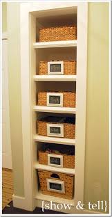 Coat Closet Turned Built In Shelving Small Linen Closets Closet Makeover Shelving