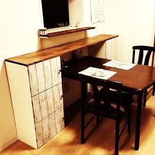 キッチン カーマホームセンター カウンターテーブル カウンター カラーボックスでキッチンカウンター などのインテリア実例 2017 05 29 08 07 19 roomclip ルームクリップ インテリア 実例 カラーボックス インテリア