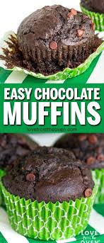 Chocolate Muffins In 2020 Chocolate Muffin Recipe Easy Chocolate Muffins Chocolate Muffins