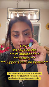 Day 9 of Miss Kay Pee Vee. she is helping a lot with inflammation. Thi...