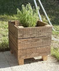 Bloembakken Van Pallethout Pallet Planter Box Pallet Planter Diy Pallet Planter