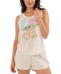 Munki Munki Star Wars Baby Yoda 2pc Pajama Set Reviews Bras Underwear Lingerie Women Macy S