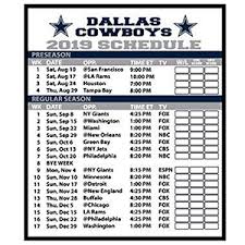 While the cowboys' recent history hasn't been as kind, their popularity is due in large part to their decorated history and past success. Free 2019 Dallas Cowboy Football Schedule Magnet Hunt4freebies