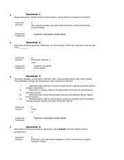 Perbandingan yang terbaik antara input (masukan) dan output (hasil antara berikut ini pernyataan yang kurang tepat untuk mengekspresikan hal tersebut. Week 7 Quiz Week 7 Quiz Question 1 Manakah Antara Penyataan Dibawah Yang Bukan Menunjukkan Kesan Globalisasi Selected Answer A Bantuan Yang Course Hero