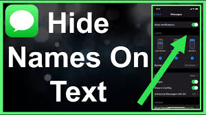 So, try the best iphone app hide text messages with high security. How To Hide Names On Iphone Text Messages Youtube