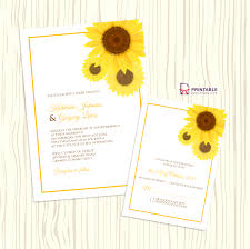 Free Pdf Download Sunflower Wedding Invitation And Rsvp Templates Easy To Edit Sunflower Wedding Invitations Sunflower Wedding Printable Wedding Invitations