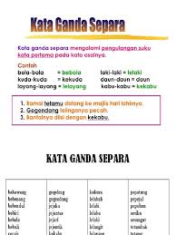 Tahap 1 kata ganda penuh tahun 3. Kata Ganda Separa Dengan Gambar Cikimm Com
