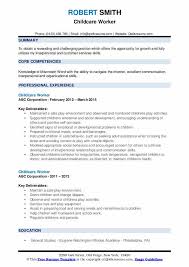 Childcare Worker Resume Samples Qwikresume