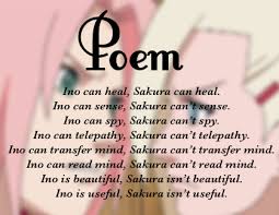 A Poem For This Pink Waste Naruto Funny Naruto Facts Funny Naruto Memes