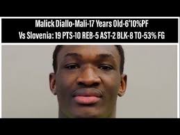 Malick Diallo vs Slovenia U17 Fiba World Cup Basketball Highlights-2022