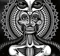 Scifi Android Mandala Robot Space Galaxy Sciencefiction Drawing Digital Art Vector Adobe Illustrator Alie Psychadelic Art Psychedelic Drawings Metaphysical Art