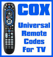 Cox Universal Remote Codes For Tv Codes For Universal Remotes