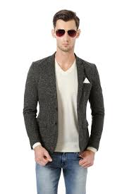 Solly Sport Suits Blazers Allen Solly Grey Wimbledon Blazer For Men At Allensolly Com