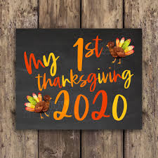 My First Thanksgiving First Thanksgiving Thanksgiving 2020 Etsy In 2020 Thanksgiving Photo Props Thanksgiving Photos Happy Thanksgiving Sign