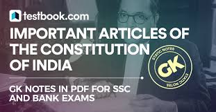 Indian Constitution Pdf 2019 Important Articles Of The