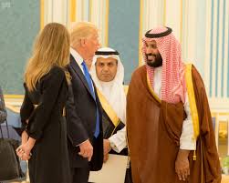 Mohammed bin salman is the crown prince of saudi arabia and the heir apparent to the throne. Saudi Deputy Crown Prince Mohammed Bin Salman With U S President Donald Trump And His Wife Melania At The Royal Court Spa Ahmed Al Omran Scoopnest