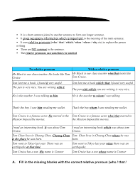 Relative clauses allow us to provide additional information without having to start a new sentence. Defining Relative Clauses