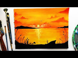 Tejidos, que 408 personas siguen en pinterest. Como Pintar Un Atardecer Super Facil Paisaje Con Lago En Un Atardecer Youtube En 2021 Dibujo Atardecer Atardeceres Dibujos Amanecer Dibujo