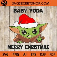 Download Baby Yoda Merry Christmas Svg Baby Yoda Svg Christmas Yoda Svg Svg Secret Shop