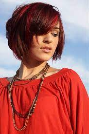 Red Bob Hairstyle Redhead Short Red Bob Haircut With Bangs For Summer Hair Styles Short Hair Color Short Hair Styles