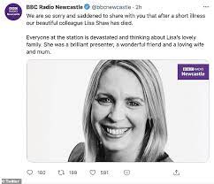 She was treated by the royal victoria infirmary's intensive care team for blood clots and bleeding in her head. Brilliant Bbc Radio Newcastle Presenter Lisa Shaw Dies Aged 44 After Short Illness Daily Mail Online