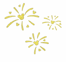 Download Gold Fireworks Png Mickeymouse Disney Mickey Fireworks Gold Yellow Floral Design 2417849 Vippng