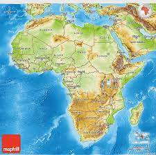 25 asia mahadeep country name. Physical 3d Map Of Africa Africa Map Relief Map Map