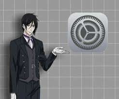 Black And White Anime App Icons Sebastion Settings Anime App Icon In 2020 Ios App Icon Android App Icon App Icon