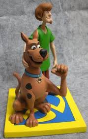 Scooby And Shaggy Resin Bench Models Scooby Creative Painting Cartoon