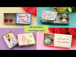5 Diy Matchbox Greetings Card Ideas Cute Craft Ideas By Aloha Crafts Youtube Matchbox Crafts Easy Crafts Crafts
