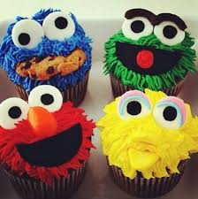50 Of The Cutest Cupcakes You Ll Ever See Sesame Street Cupcakes Sesame Street Cake Cookie Monster Cupcakes