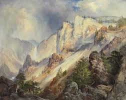 Thomas Moran 1827 1926 A Passing Shower In The Yellowstone Canon Price Realised Usd 2 505 000 Estimate Usd 1 500 000 U Thomas Moran Moran American Painting