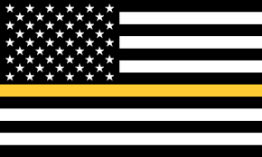 Black white and gold flag. Other Thin Line Flags U S