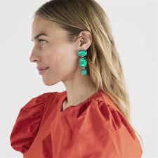 Pendientes bisutería verdes