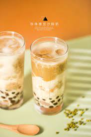 珍珠绿豆沙鲜奶 bubble green bean milk photography 台湾 milk photography green beans bubbles