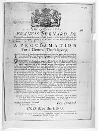 Maybe you would like to learn more about one of these? File Proclamation For A General Thanksgiving Governor Francis Bernard Jpg Wikipedia