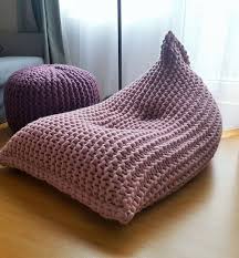 Giant Knit Bean Bags Are The New Giant Knit Blankets Bean Bag Chair Pattern Bean Bag For Adults Giant Knit Blanket