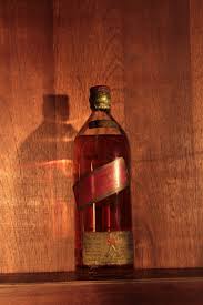 Johnnie Walker Red Label Garrafa Redonda Garrafas Vidro Cristais