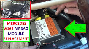 Airbag Module Removal Replacement And Location Mercedes W163 Ml230 Ml270 Ml320 Ml350 Ml430 Ml400 Youtube