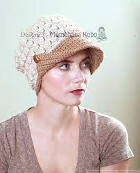 Popcorn Beanie With Buttoned Up Brim Pattern By Yoshie Wakabayashi Beanie Visor Beanie Brim