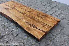Waschtisch Tischplatte Platte Nussbaum Massiv Holz Mit Baumkante Neu Leimholz Ebay Waschtischplatte Holz Into The Woods Holztisch Design