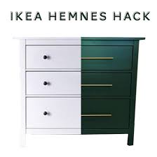 Diy 6 drawer tall dresser | how to build. Ikea Hack Forest Green Hemnes Dresser With Brass Pulls Plum Street Collective