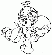 39+ angel coloring pages for kids for printing and coloring. Precious Moments Angel Coloring Pages Coloring Home