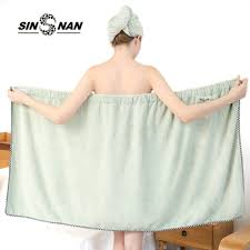 Camela sky designs wrap towels are made with an elastic back & a 3 snap closure, so there will be no snagging on the towel or other items in the wash. Sinsnan Microfiber Soft Thick Sexy Bath Wrap Towel Bathrobe For Women Super Absorbent Beach Swimming Spa Travel Bathroom Towels Bath Towels Aliexpress