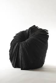 Nendo Cabbage Chair 2008 Pleated Paper Dizajn Mebel Skulptura
